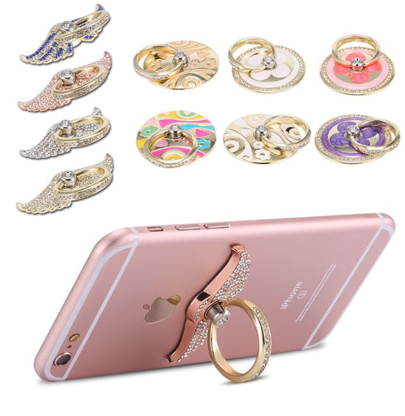 Rhinestone Finger Rotated Holder Ring
