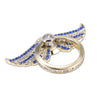 Rhinestone Finger Rotated Holder Ring