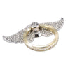 Rhinestone Finger Rotated Holder Ring