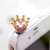 Crystal Rhinestones Crown Phone Dust Plug