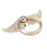 Rhinestone Finger Rotated Holder Ring