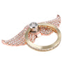 Rhinestone Finger Rotated Holder Ring
